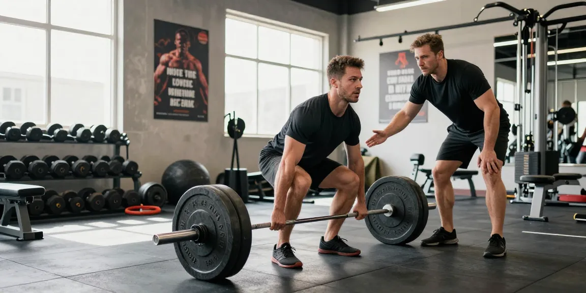 Prime Pharma Steroids sporter die deadlift uitvoert in moderne sportschool.