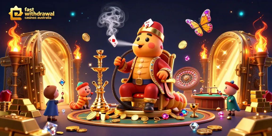 Enhance your gaming experience at fast withdrawal casinos Australia with this vibrant 3D illustration showcasing poker symbols.